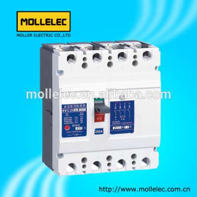 2018 dc mccb Moulded Case Circuit Breaker prices 160A 200A 250A 3P